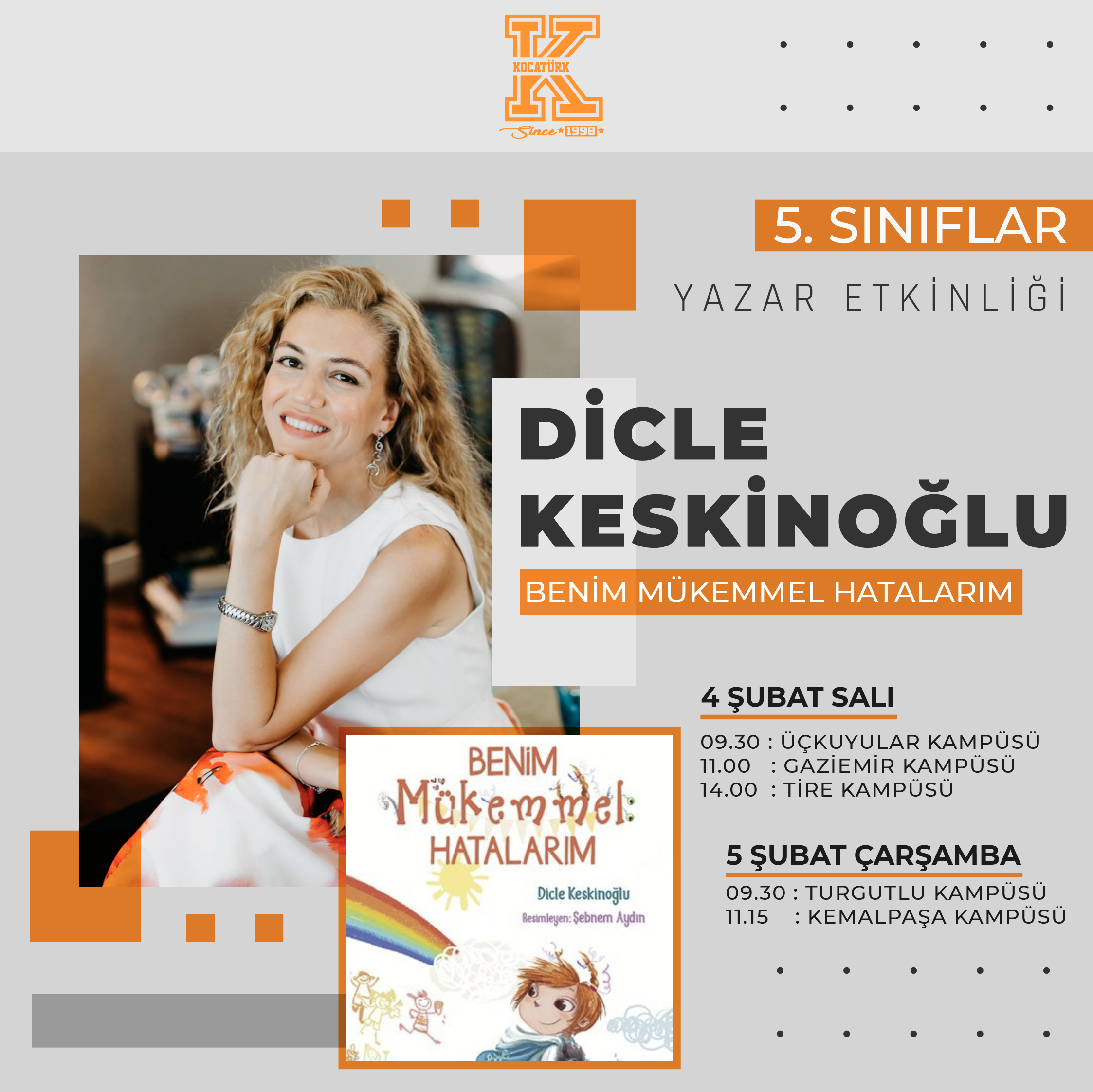 DİCLE KESKİNOĞLU YAZAR ETKİNLİĞİ